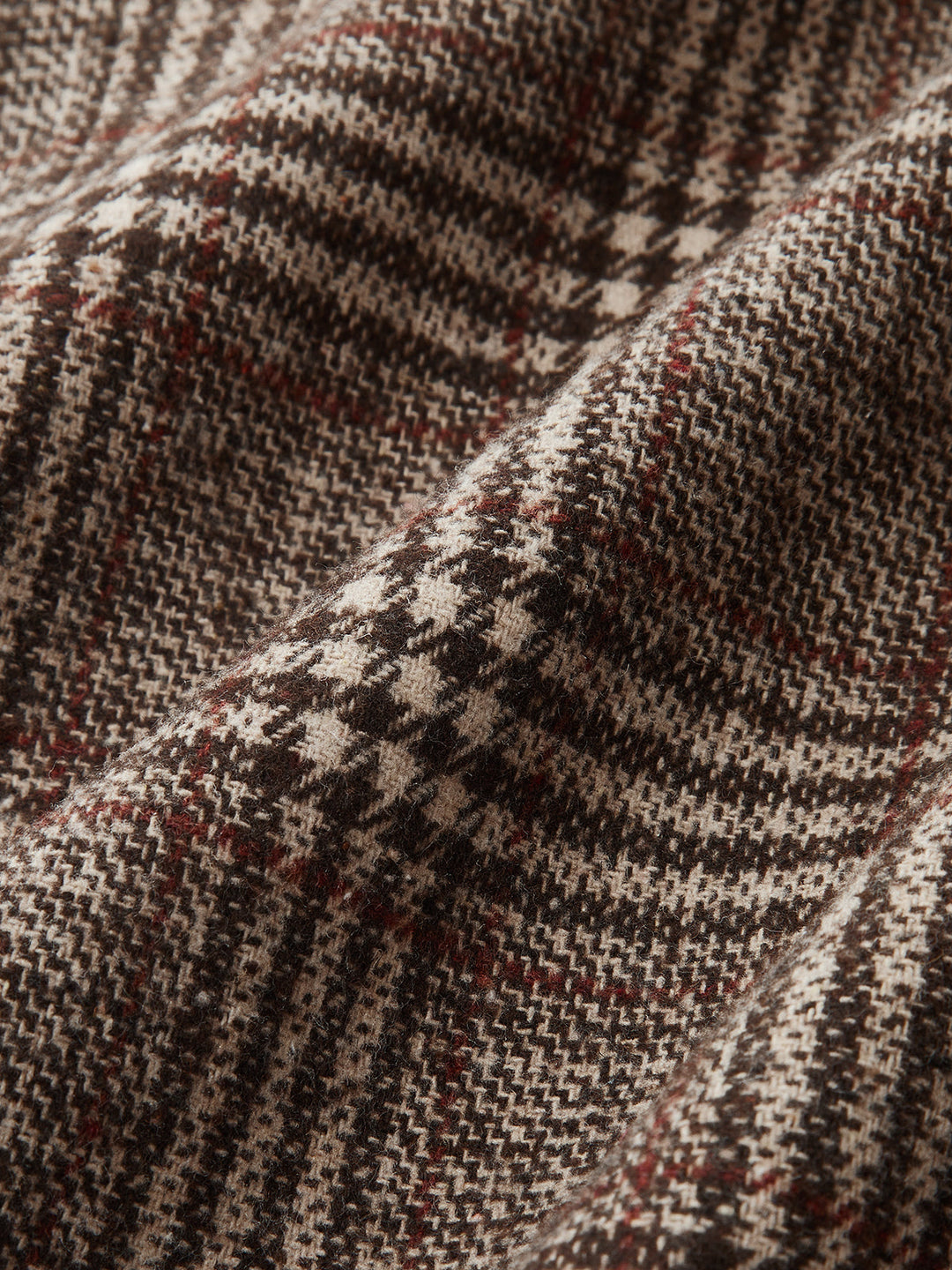 Belted Plaid Tweed Blazer