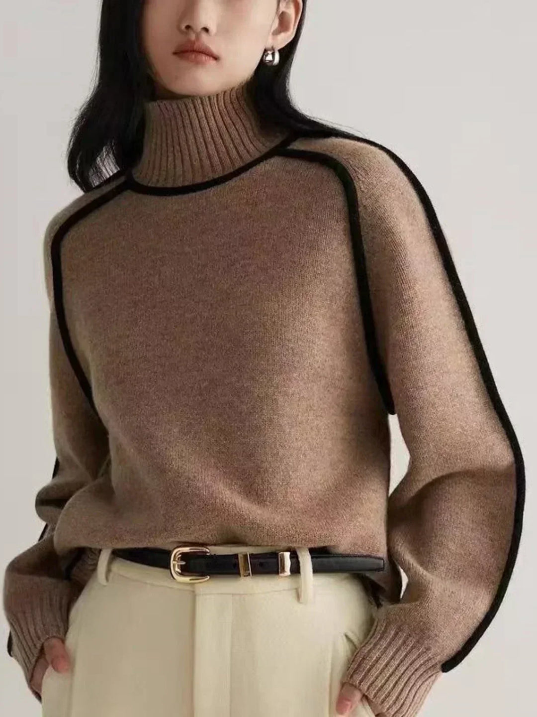 Evie™ – Elegant Turtleneck Sweater for Timeless Sophistication